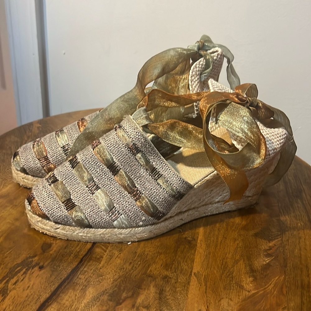 Ribbon Wrap Espadrilles